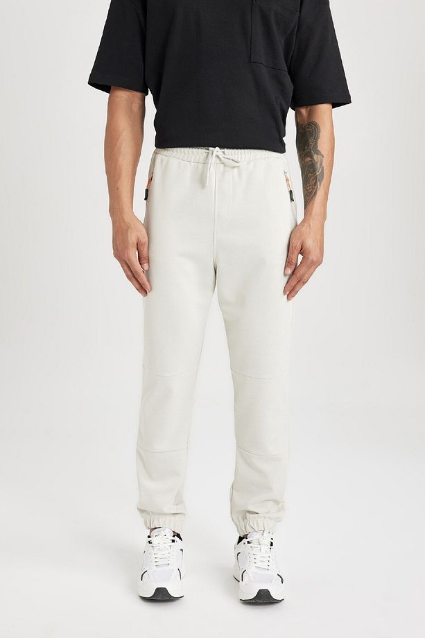 Regular Fit Ince Eşofman Altı Fermuar Cepli Beli Bağcıklı Lastikli Paça B3657ax24sp - 5