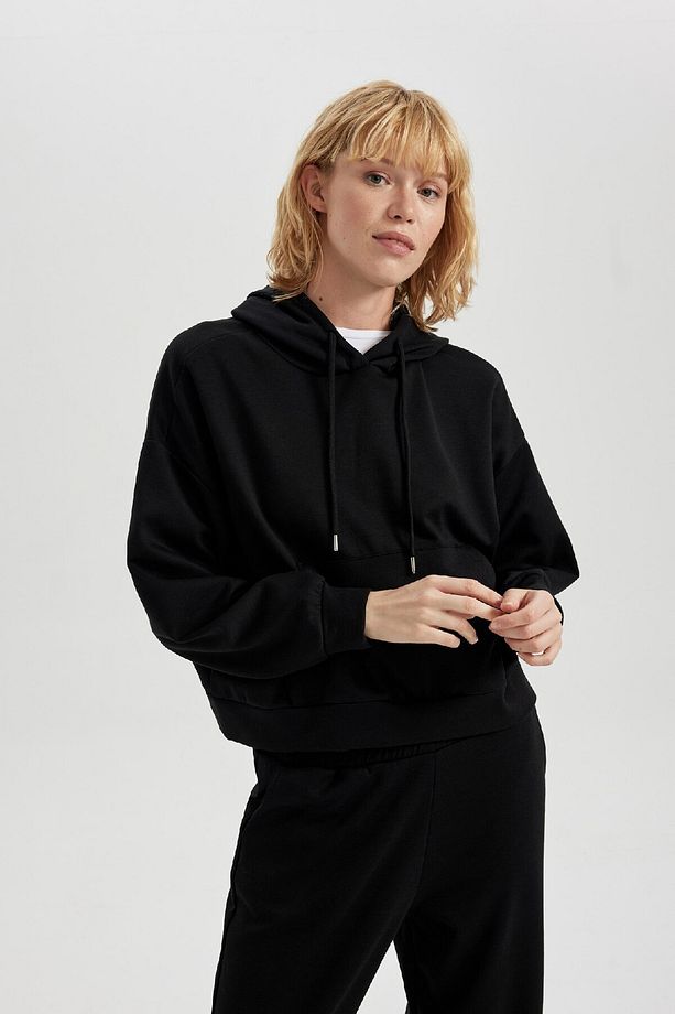 Fit Kapüşonlu Skuba Dalgıç Sporcu Sweatshirt B0962ax23wn - 4