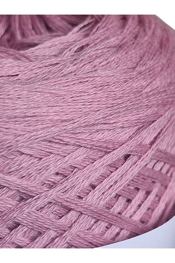 Roselle Gül kurusu renginde çok katlı  koton el örgü ipi - 4