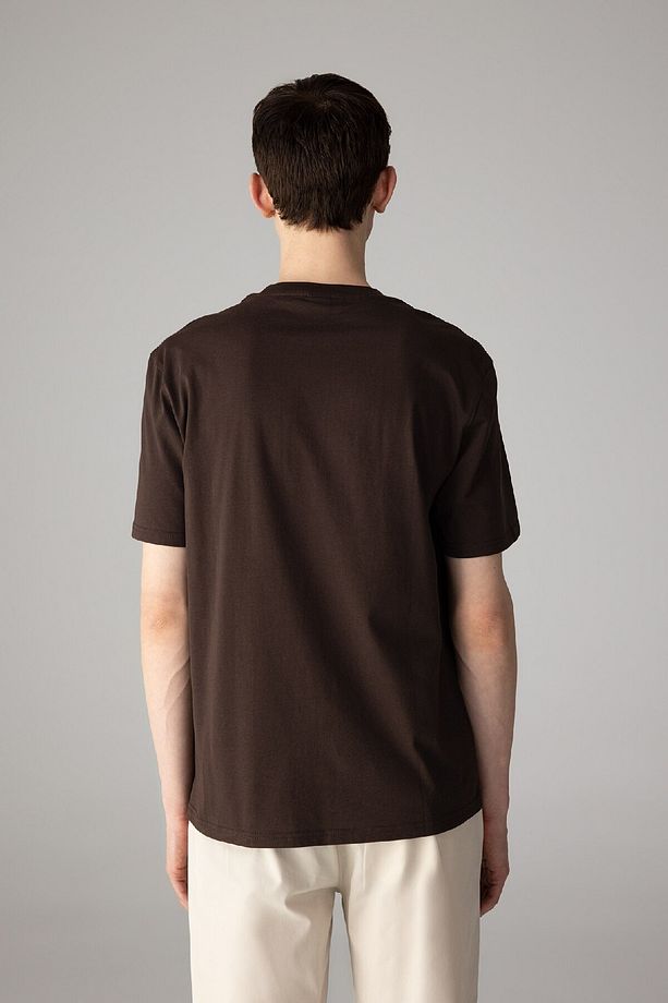 %100 Pamuk New Regular Fit Bisiklet Yaka Basic Düz Kısa Kollu Tişört V7699az24sp - 4