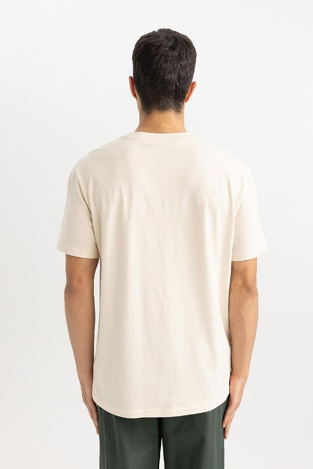 %100 Pamuk New Regular Fit Bisiklet Yaka Basic Düz Kısa Kollu Tişört V7699az24sp - 6