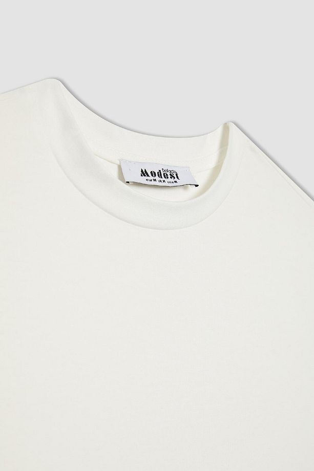 Regular Fit Bisiklet Yaka Kolsuz Basic Düz Tunik A8352ax24sp - 8