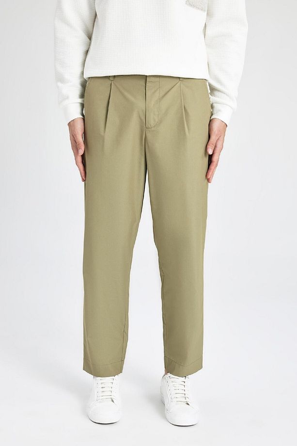 Yazlık Kumaş Pantolon Tapered Fit Normal Kesim Düz Paça Cepli B6667ax24sp - 7
