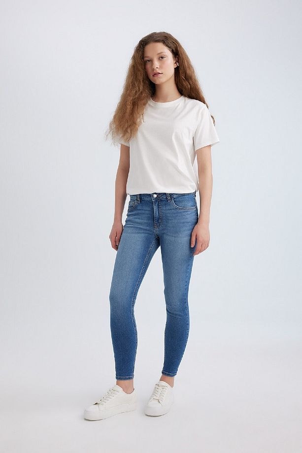 Rebeca Skinny Fit Normal Bel Dar Paça Uzun Jean Pantolon B6506ax24sp - 5