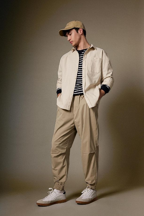 Jogger Gabardin Pantolon Regular Beli Bağcıklı Cepli Lastikli Paça B7493ax24sp - 1