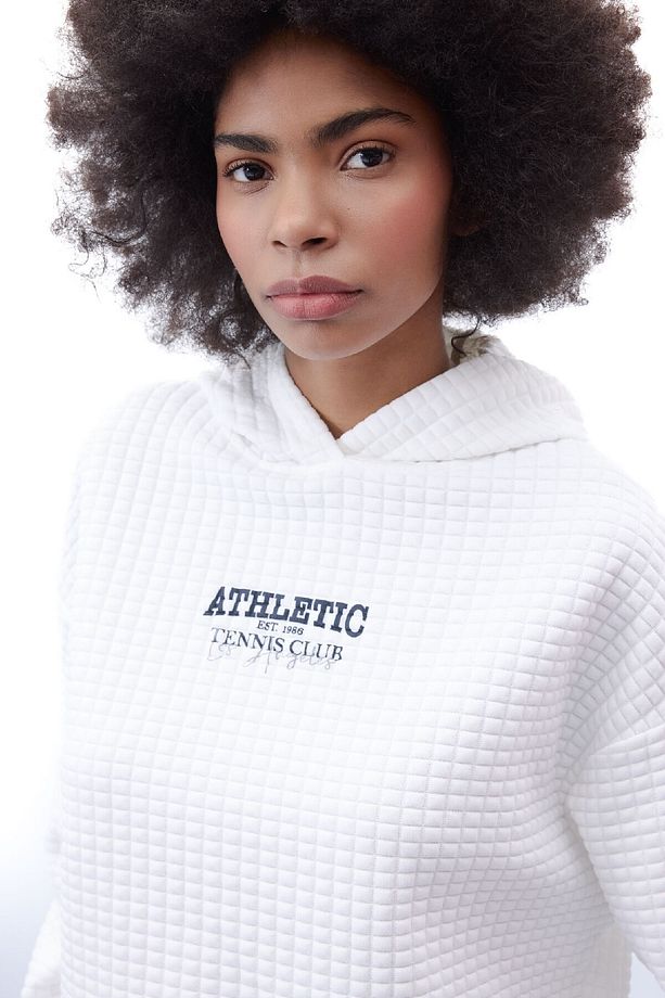 DeFactoFit Oversize Geniş Kalıp Kapüşonlu Kapitone Sporcu Sweatshirt B4599AX24SP - 4