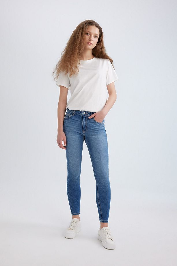 Rebeca Skinny Fit Normal Bel Dar Paça Uzun Jean Pantolon B6506ax24sp - 3
