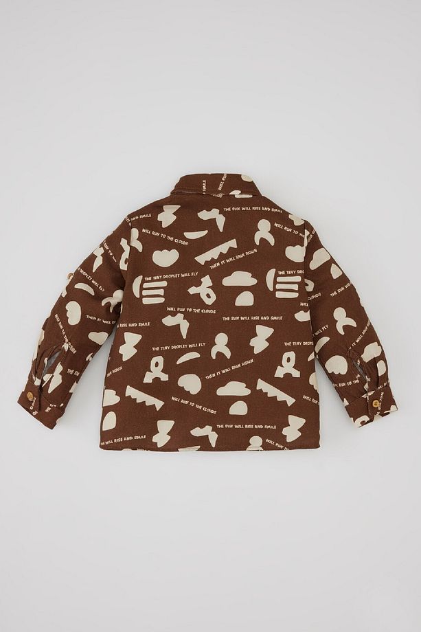 Erkek Bebek Twill Uzun Kollu Desenli Gömlek B8052a524sp - 4