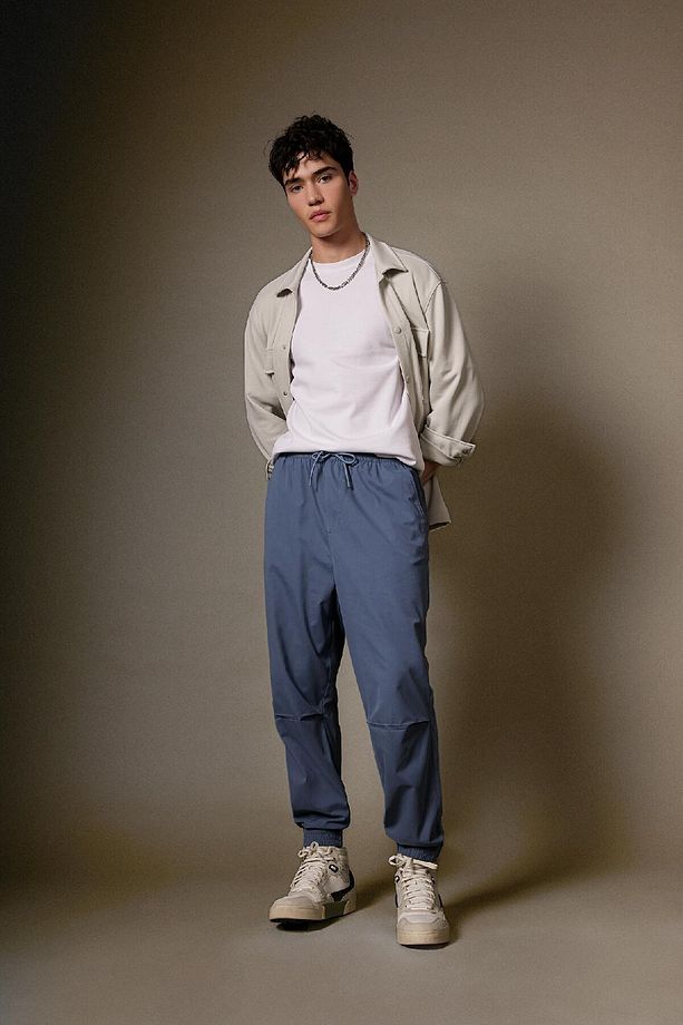 Jogger Gabardin Pantolon Regular Beli Bağcıklı Cepli Lastikli Paça B7493ax24sp - 1