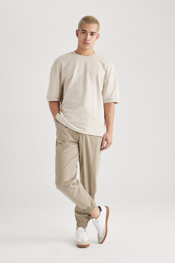 Jogger Gabardin Pantolon Regular Beli Bağcıklı Cepli Lastikli Paça B7493ax24sp - 4