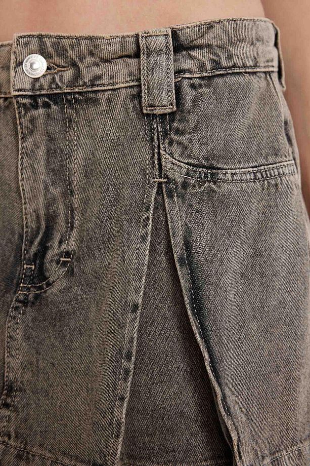 Yüksek Bel Jean Şort B8115AX24HS - 6