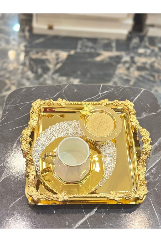 Kare Salkım Model GOLD Sunum Tepsisi - 3