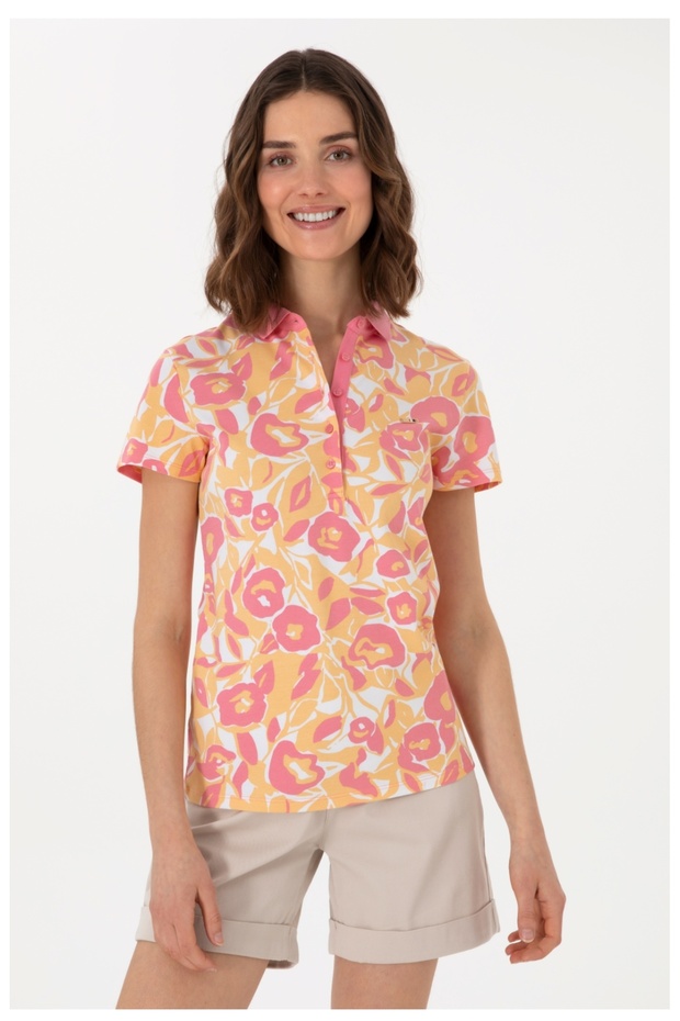 U.S. Polo Assn Polo Collar Slim Fit Women's T-Shirt