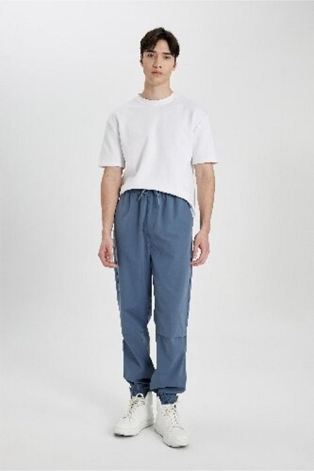 Jogger Gabardin Pantolon Regular Beli Bağcıklı Cepli Lastikli Paça B7493ax24sp - 6
