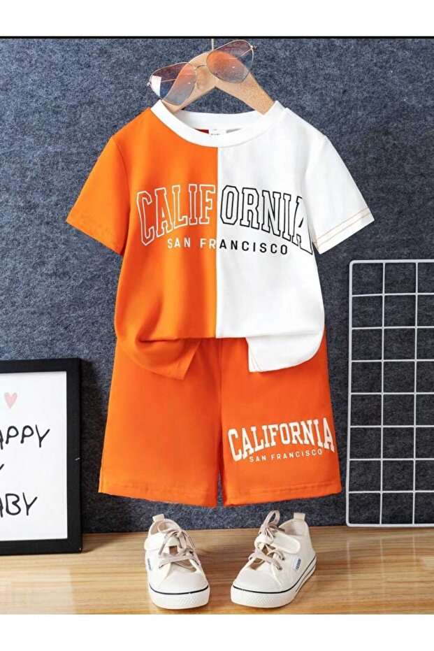 California Printed 100% Cotton Children's Bottom-Top Set
