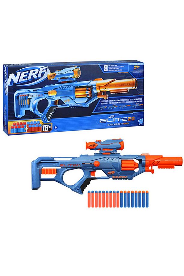 NERF ELİTE 2.0 EAGLEPOİNT F0423 SÜNGER ATAN SİLAH 16 MERMİ 8+ - 1