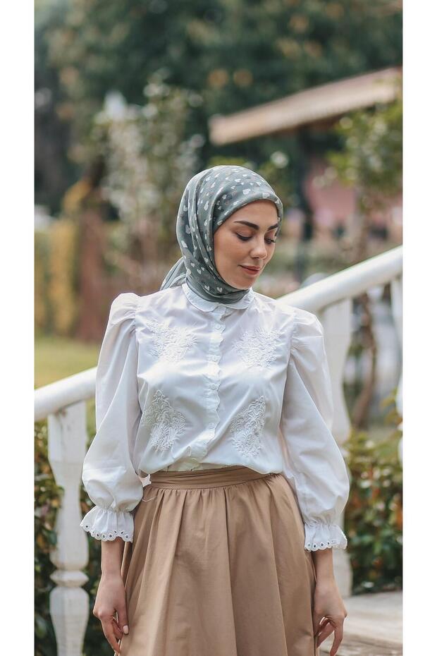 Modal İpek Eşarp-8002 - 1