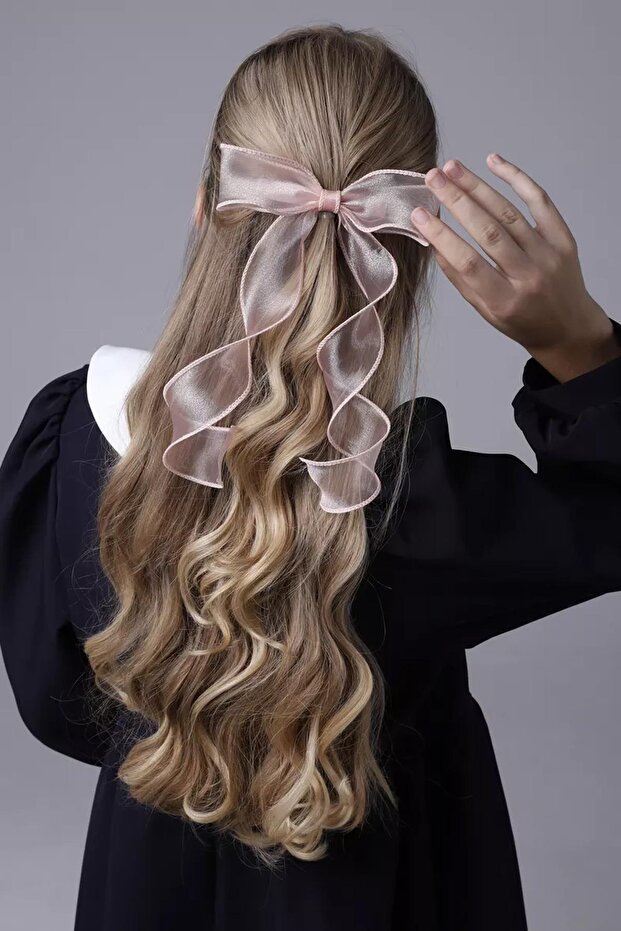Alice Long Tulle Bow Buckle