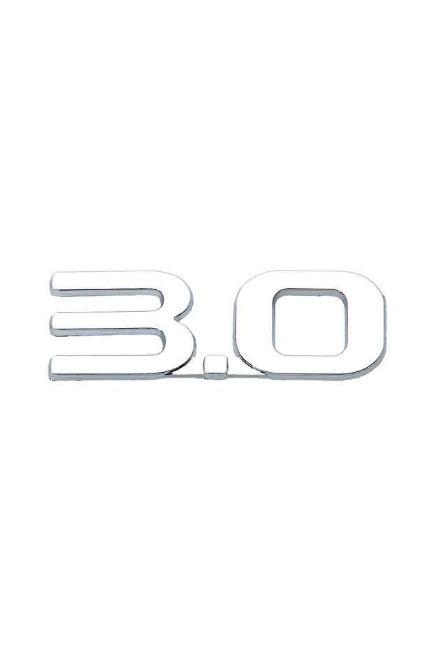 3.0 ملصق شعار الأمتعة من البلاستيك الكروم