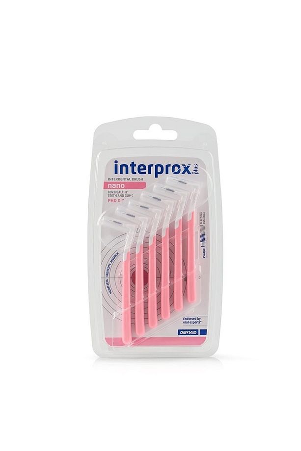 Interprox Plus Nano 0.7mm Arayüz Fırça 6'lı Pembe - 1