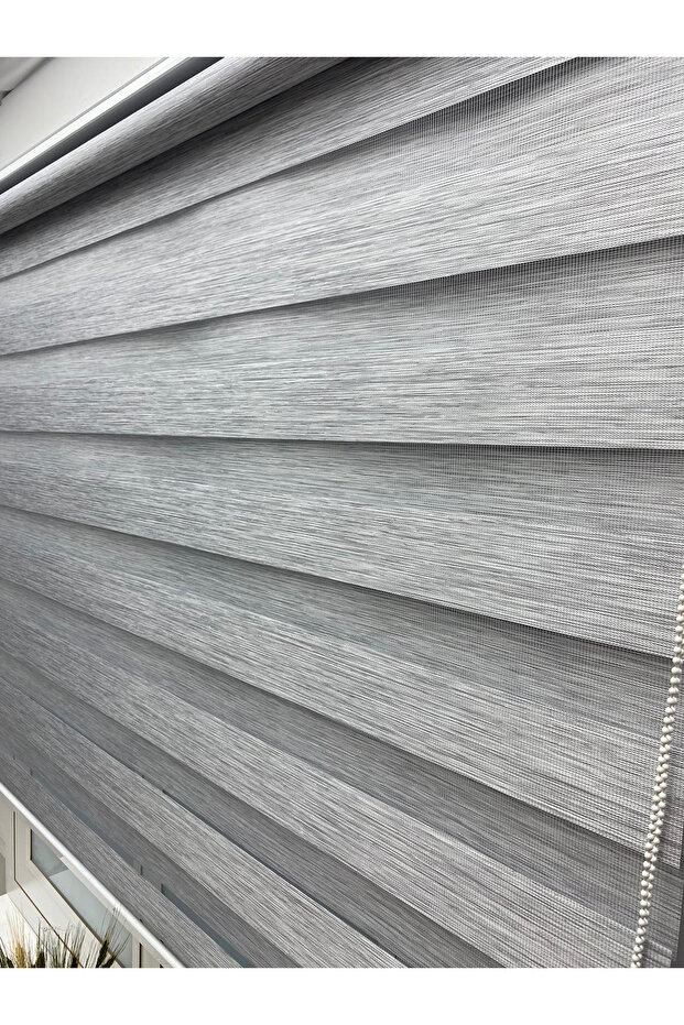 BAMBU ZEBRA PERDE GRİ - 4