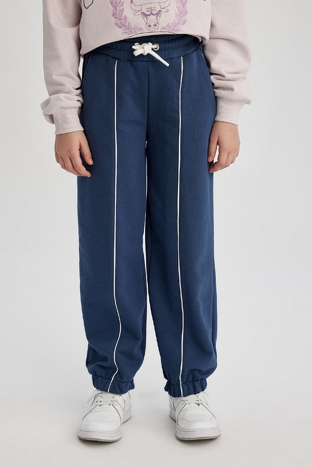 Kız Çocuk Loose Fit Beli Bağcıklı Lastikli Paça Cepli Jogger Eşofman Altı C0309a824sp - 7