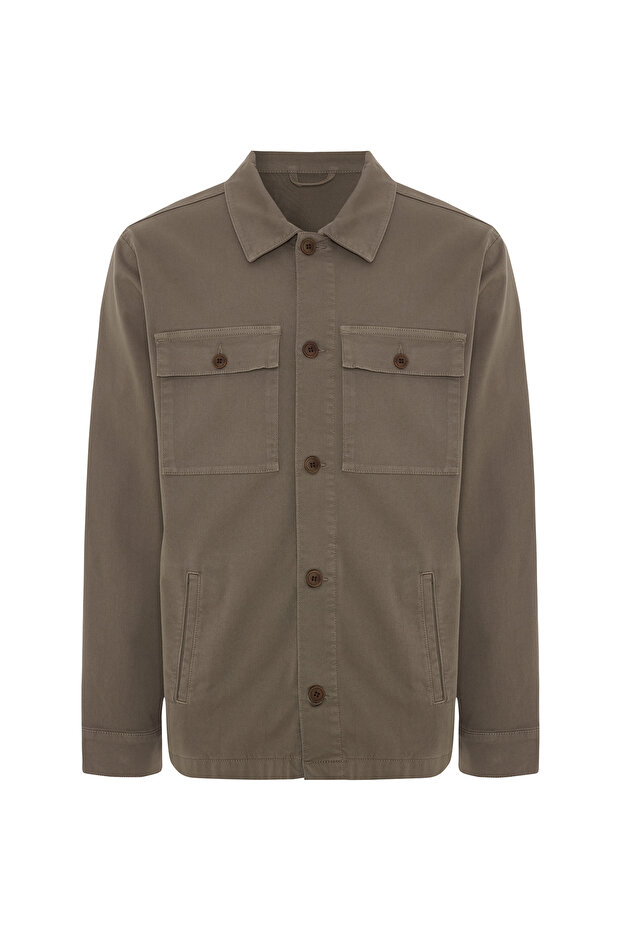 سترة كاجوال بأزرار متعددة الجيوب - 8