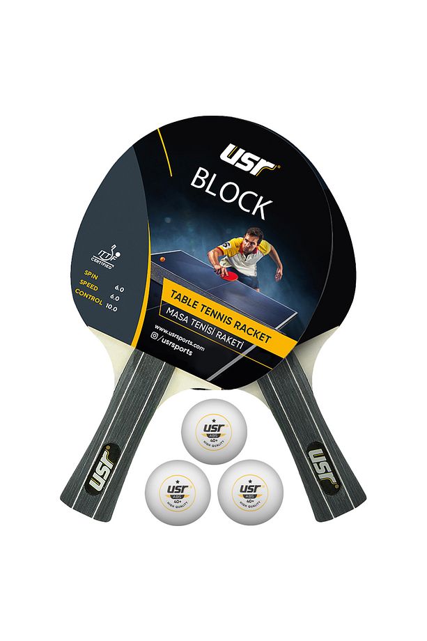 Block-rb Masa Tenisi 2 Raket + 3 Top Set - 1