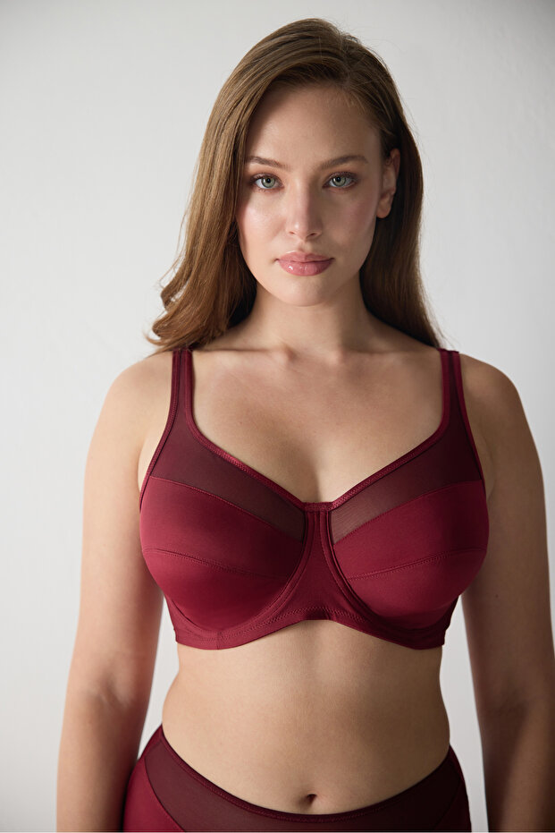 Basic Tulle Detailed Shaping / Sculpting Bra 3983