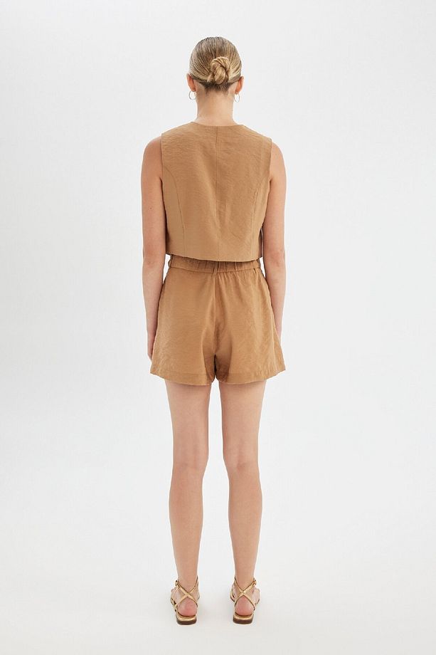 Regular Fit Normal Bel Kısa Paça Modal Şort X4722AZ24HS - 7