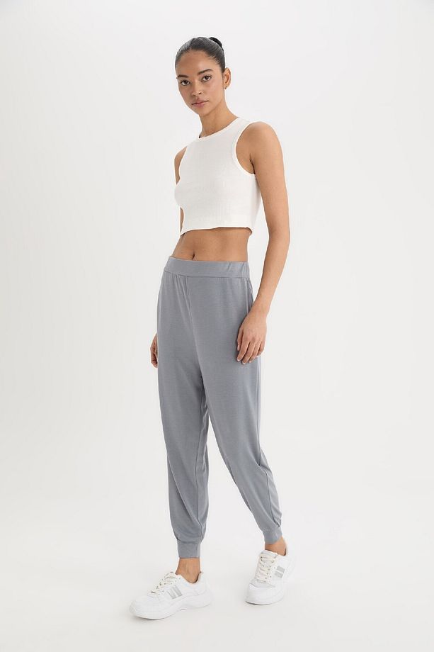 Fit Oversize Geniş Kalıp Sporcu Pantolon Jogger Paça Standart Boy Modal Kumaş C0492ax24sm - 3