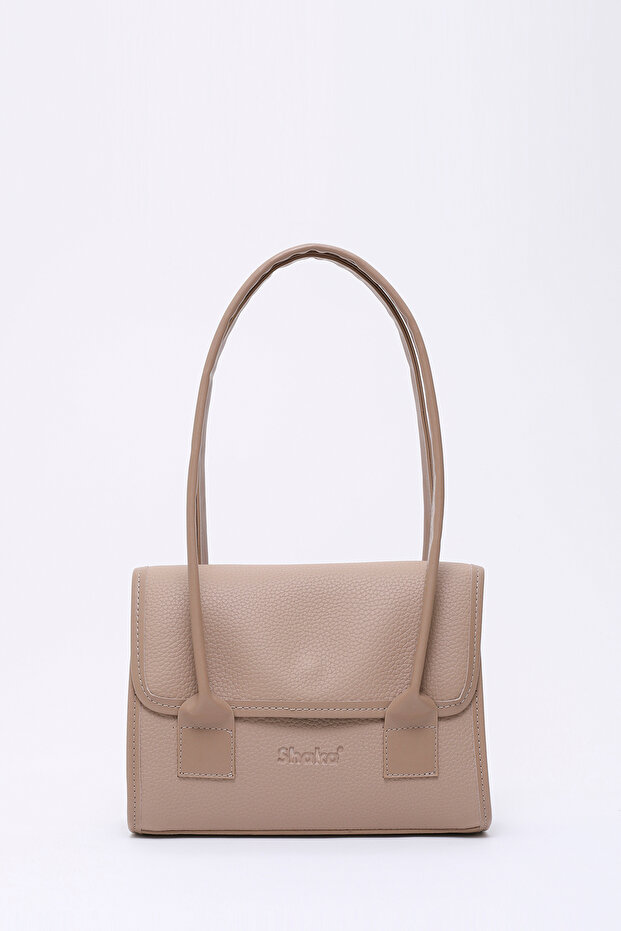 Mink Shk178 Faux Leather, Single Compartment, Snap Fastener, Hand, Arm and Shoulder Bag