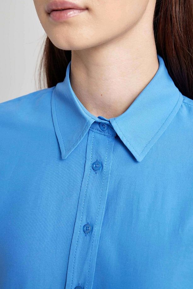 Relax Fit Poplin Uzun Kollu Gömlek Tunik B8314ax24sp - 5