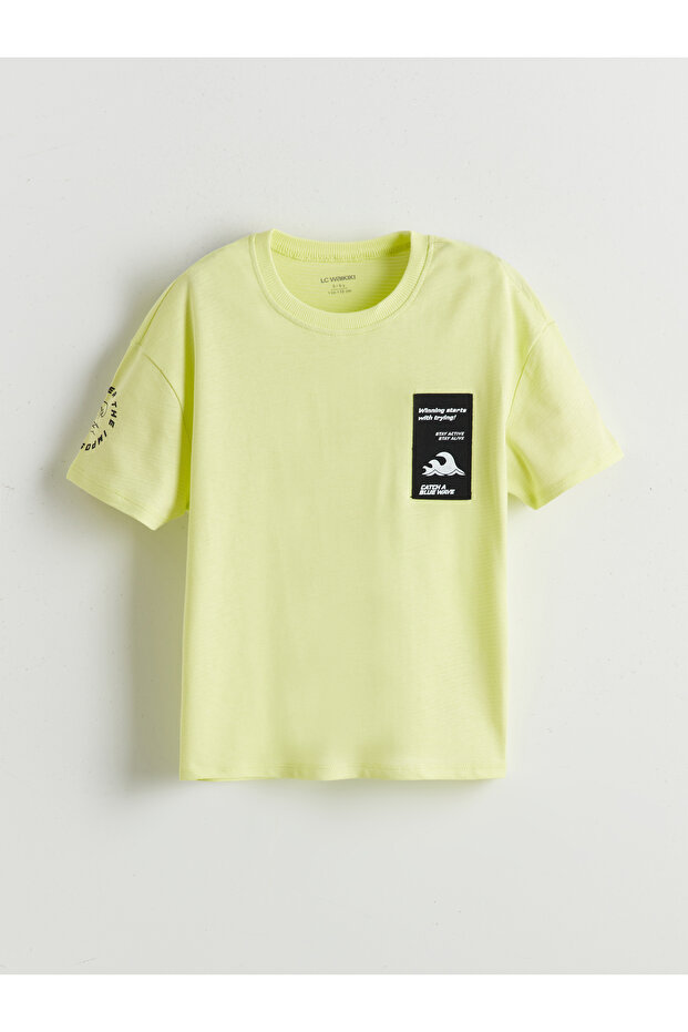 Crew Neck Printed Boy's T-Shirt