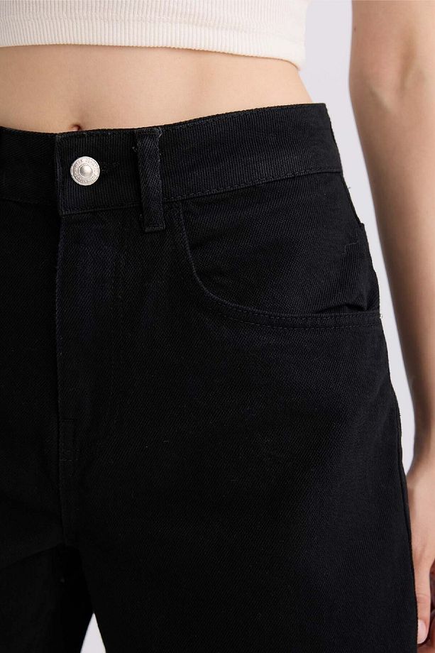 Yüksek Bel Jean Bermuda Şort C2452ax24sm - 5