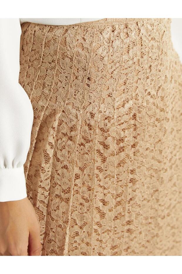 Pileli Dantel Etek - 4