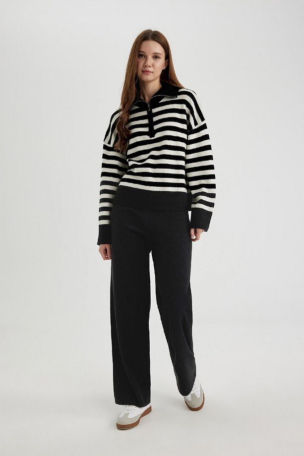 Triko Pantolon Straight Fit Geniş Bol Paça C2088ax24sp - 3