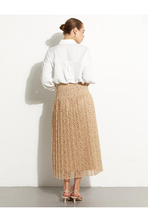 Pileli Dantel Etek - 5