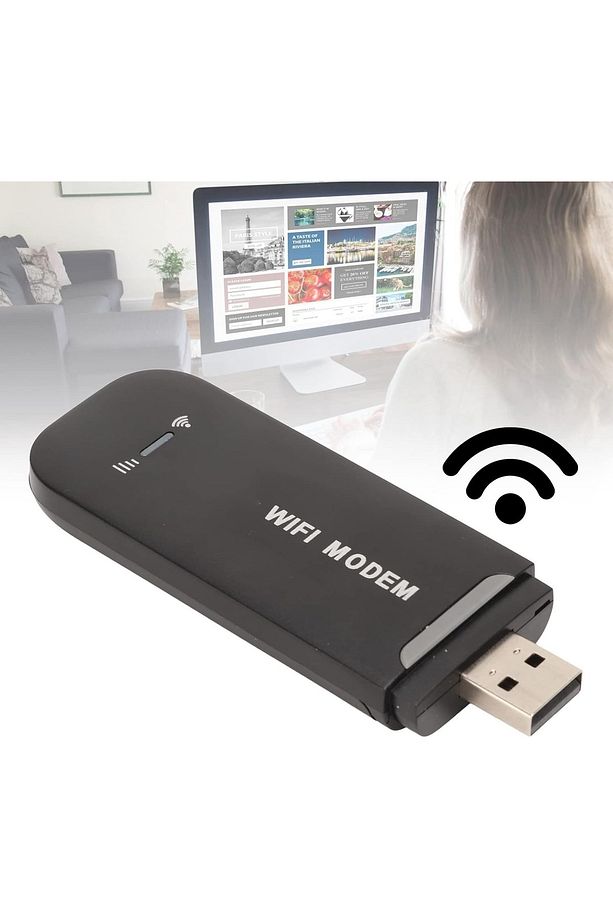 Taşınabilir 4G LTE Kablosuz USB 150Mbps Modem WiFi adaptörü Yönlendirici WiFi adaptörü - 2