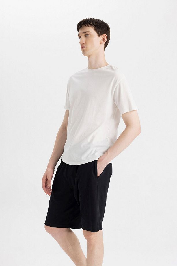 Regular Fit Cepli Şort Pijama Altı Z6848AZ24SM - 4