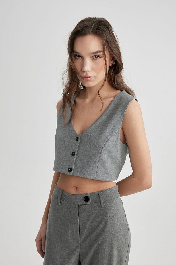 Crop Blazer Yelek C2574ax24sp - 6