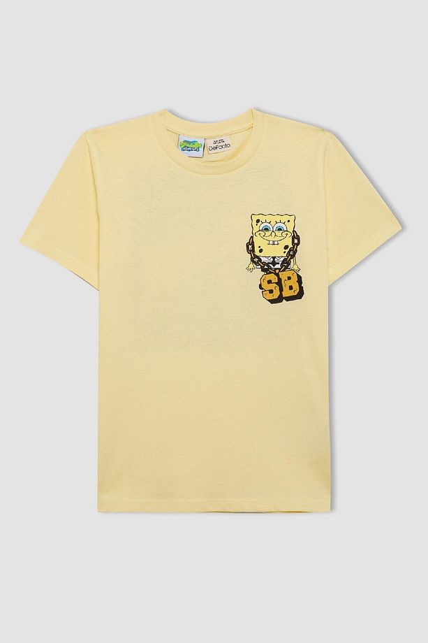 Erkek Çocuk Spongebob Pijama Takımı Bisiklet Yaka Kısa Kollu Üst Şort C2845a824sm - 8