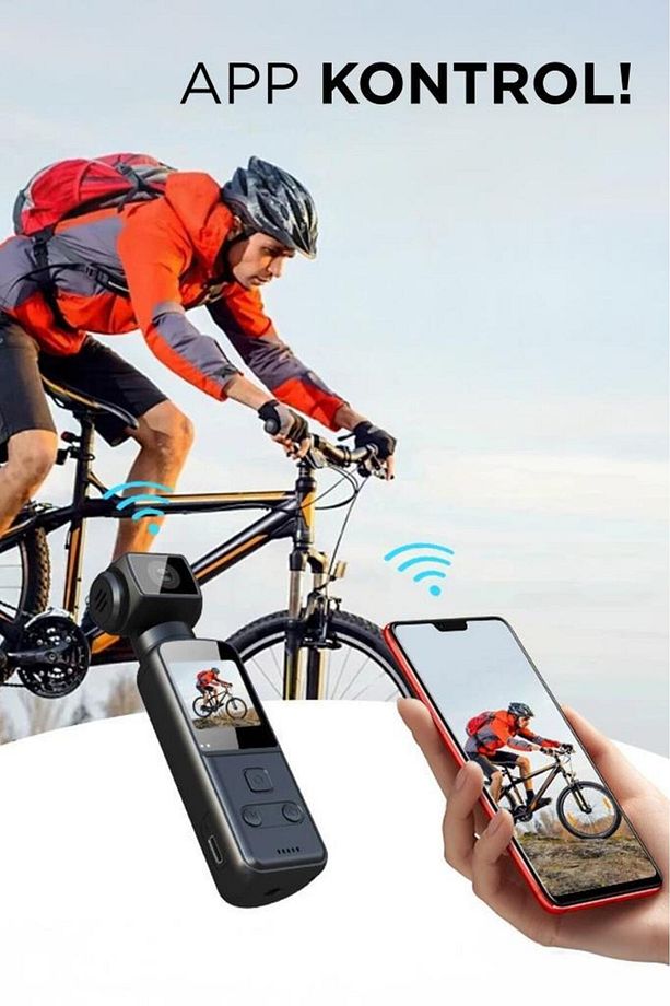 CMR-22 Siyah 4k 360 Derece Wifi Gece Görüşlü Aksiyon Kamerası - 5
