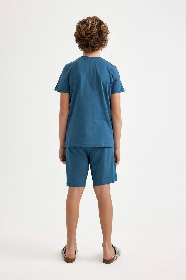 Erkek Çocuk Pijama Takımı Baskılı Kısa Kollu Üst Şort C2783a824sm - 7