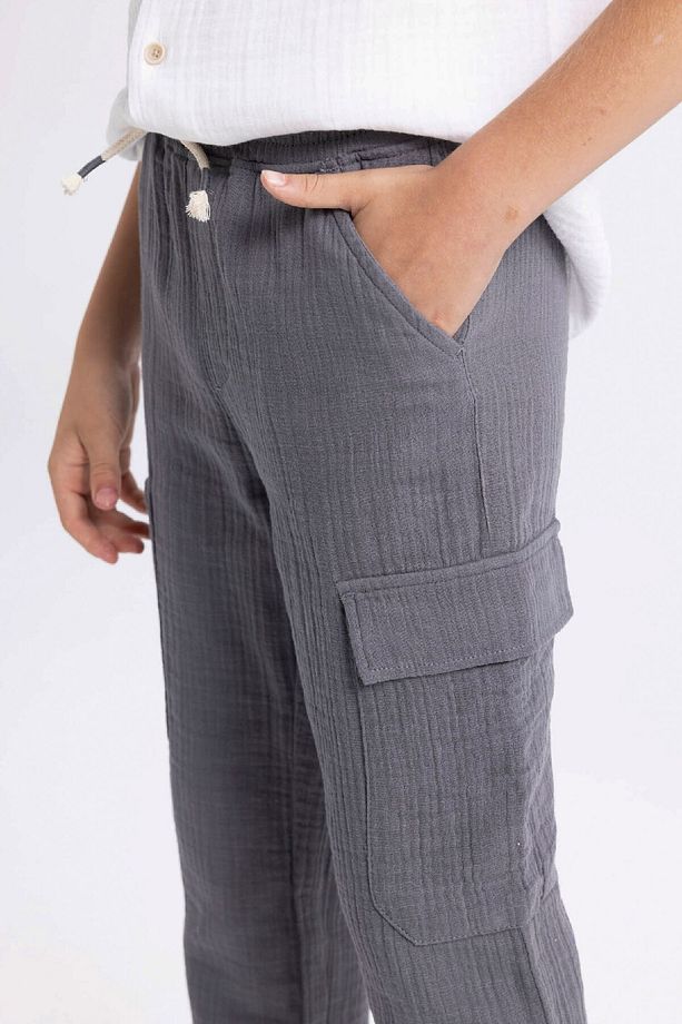 Erkek Çocuk Standart Paça Müslin Pantolon C2608a824sm - 5