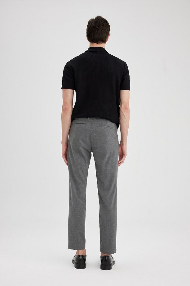Yazlık Kumaş Pileli Pantolon Tailored Regular Fit Normal Kesim Basic Düz Cepli Düz Paça A7273ax24sp - 5