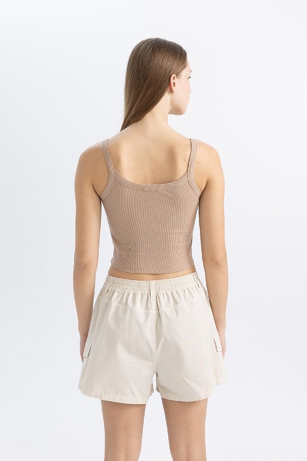 Coool Fitted Fitilli Kaşkorse Basic Düz Atlet B0563ax24sm - 5