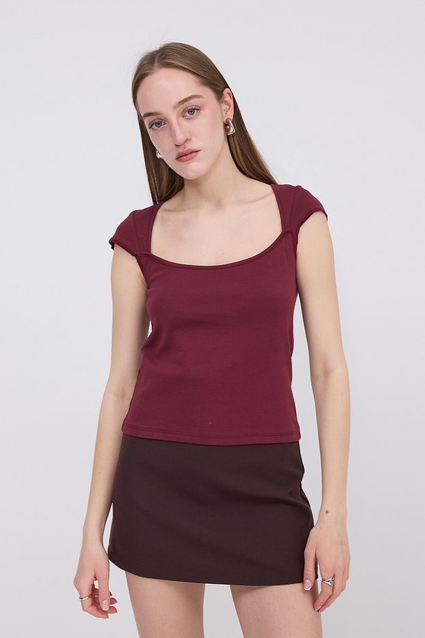 Kısa Kollu Basic T-shirt P1721 - 6