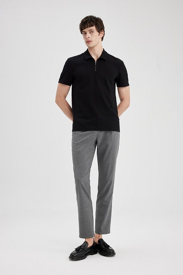 Yazlık Kumaş Pileli Pantolon Tailored Regular Fit Normal Kesim Basic Düz Cepli Düz Paça A7273ax24sp - 1