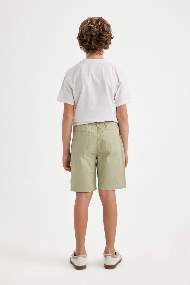 Erkek Çocuk Basic Düz Beli Lastikli Cepli Gabardin Şort C2956a824sm - 4
